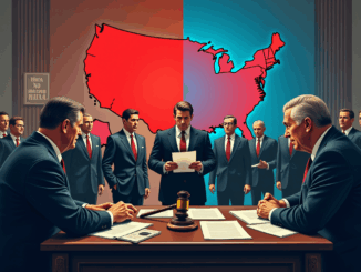 AI generated image of congress in a meeting.